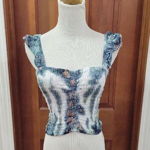 Chic Smocked Tank Top 100% Rayon
